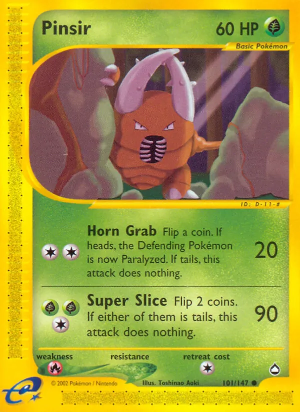 Pinsir (Aquapolis #101/147)