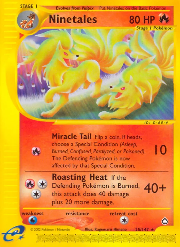 Ninetales (Aquapolis #25/147)