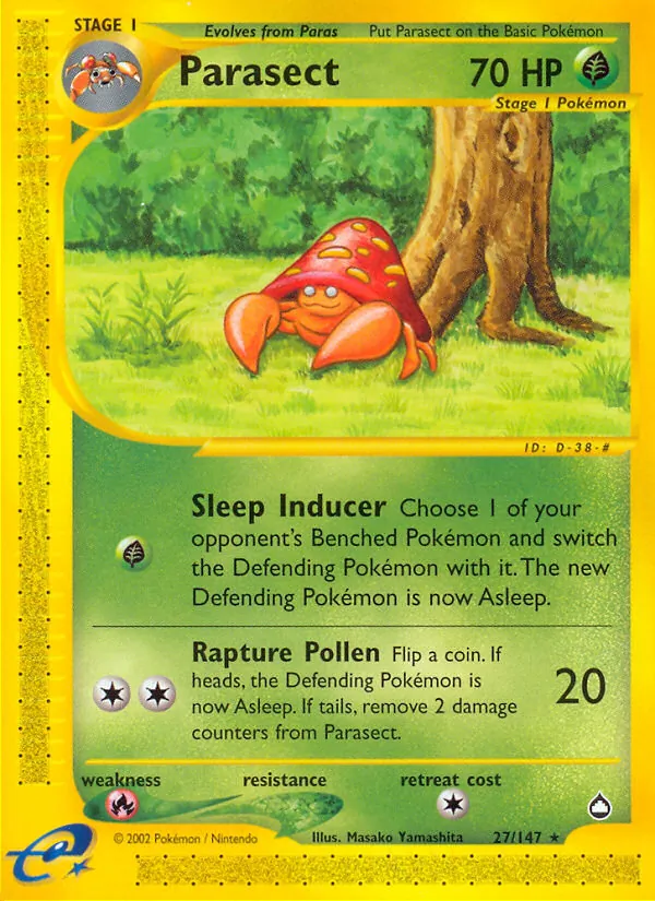 Parasect (Aquapolis #27/147)