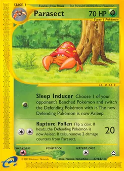 Parasect (Aquapolis #27/147)
