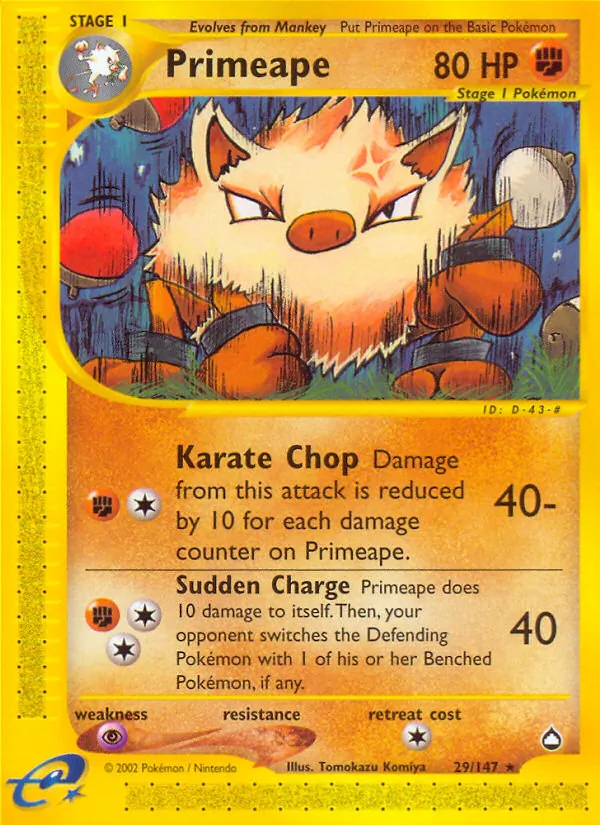 Primeape (Aquapolis #29/147)