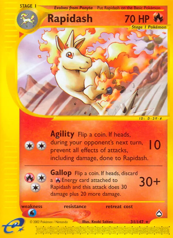 Rapidash (Aquapolis #31/147)