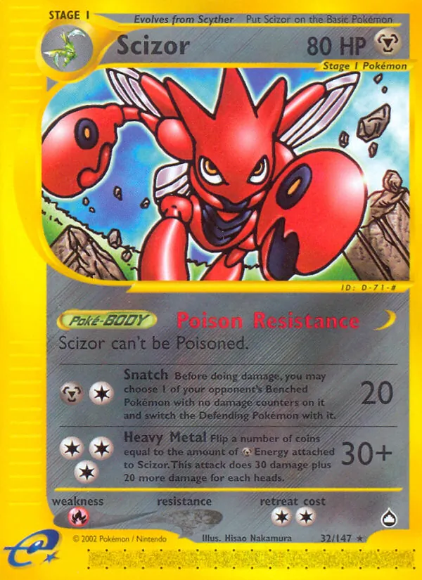 Scizor (Aquapolis #32/147)
