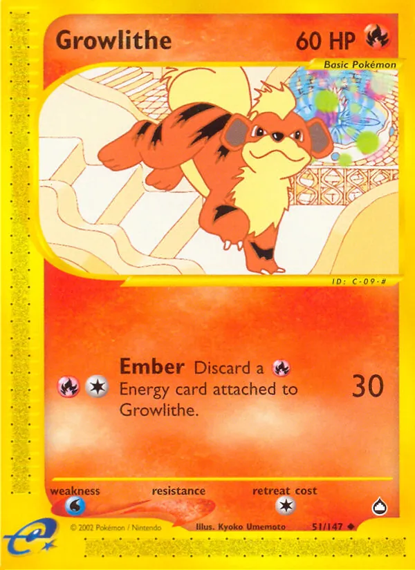 Growlithe (Aquapolis #51/147)