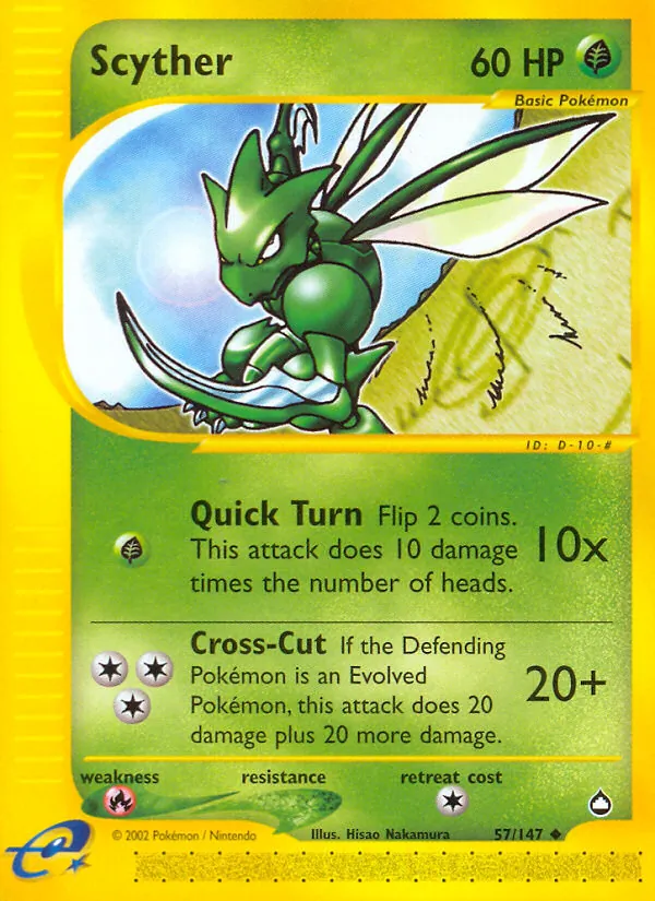 Scyther (Aquapolis #57/147)