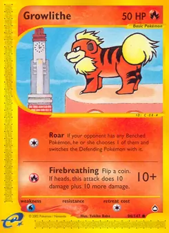 Growlithe (Aquapolis #80/147)