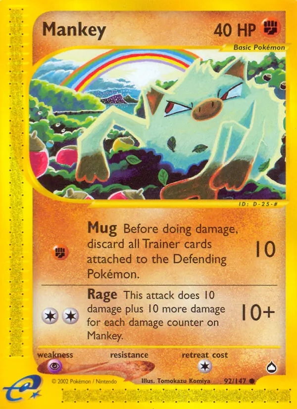Mankey (Aquapolis #92/147)
