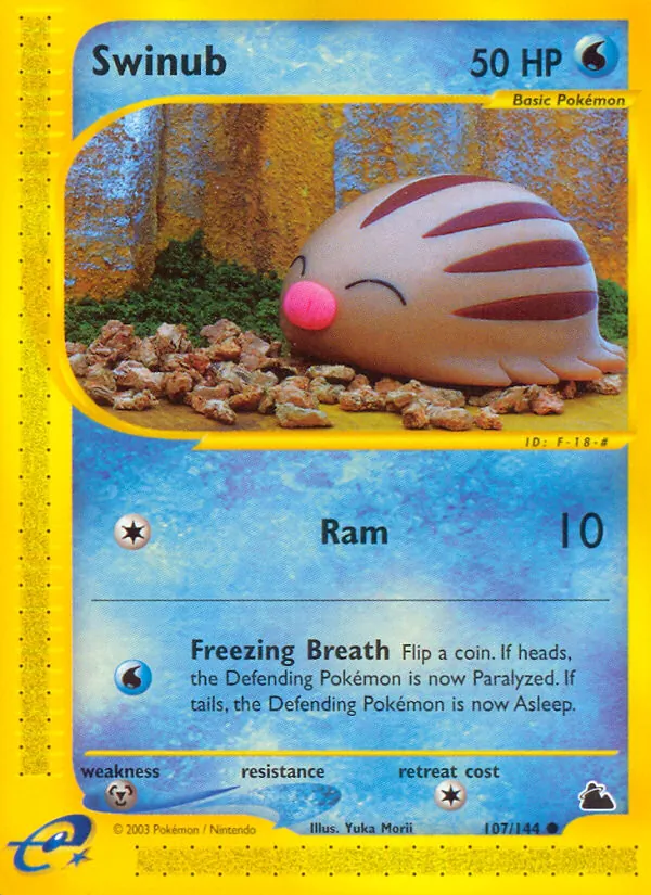 Swinub (Skyridge #107/144)