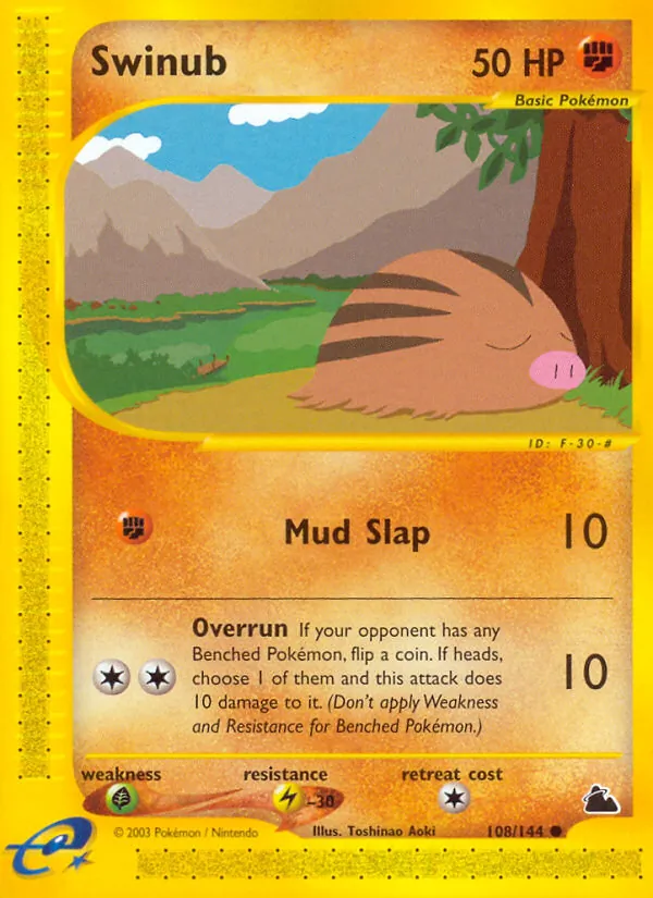 Swinub (Skyridge #108/144)