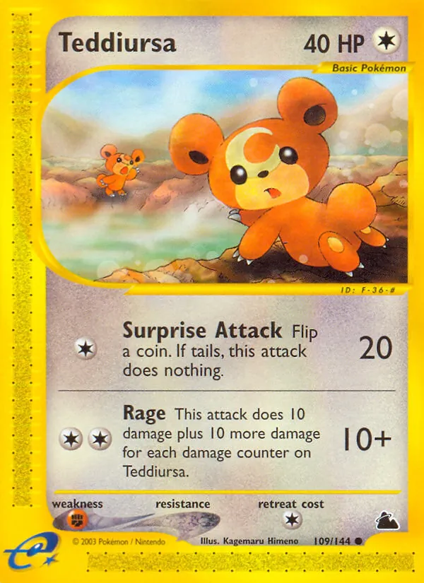 Teddiursa (Skyridge #109/144)