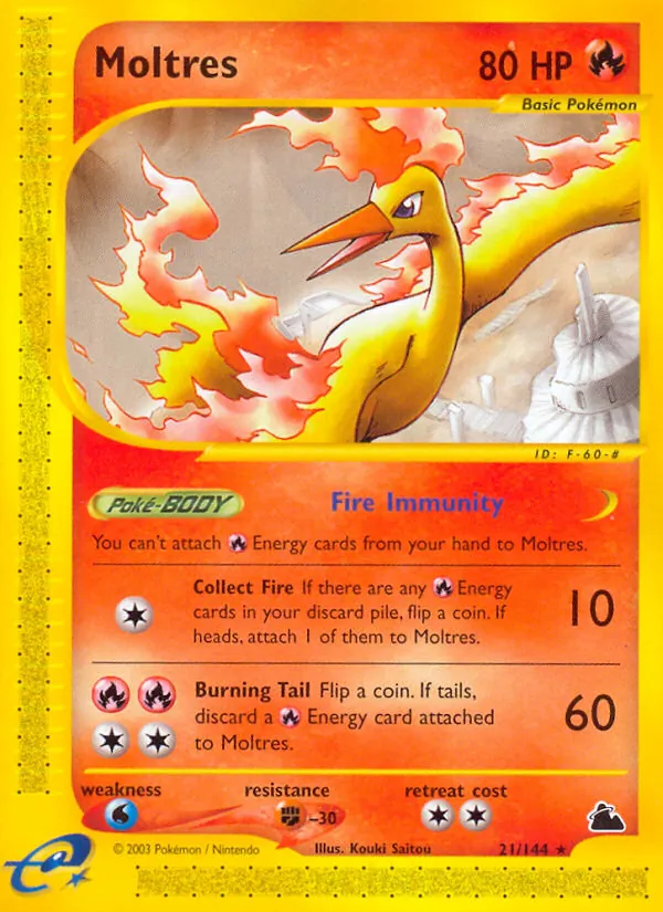 Moltres (Skyridge #21/144)