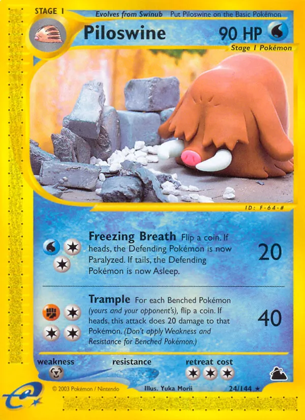 Piloswine (Skyridge #24/144)