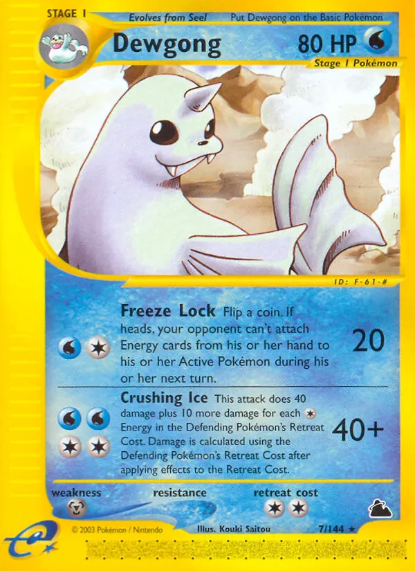 Dewgong (Skyridge #7/144)