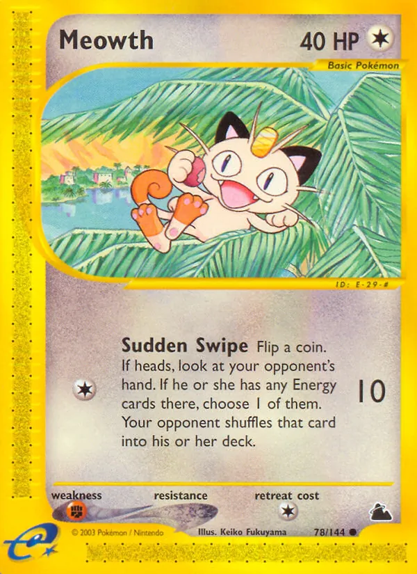 Meowth (Skyridge #78/144)