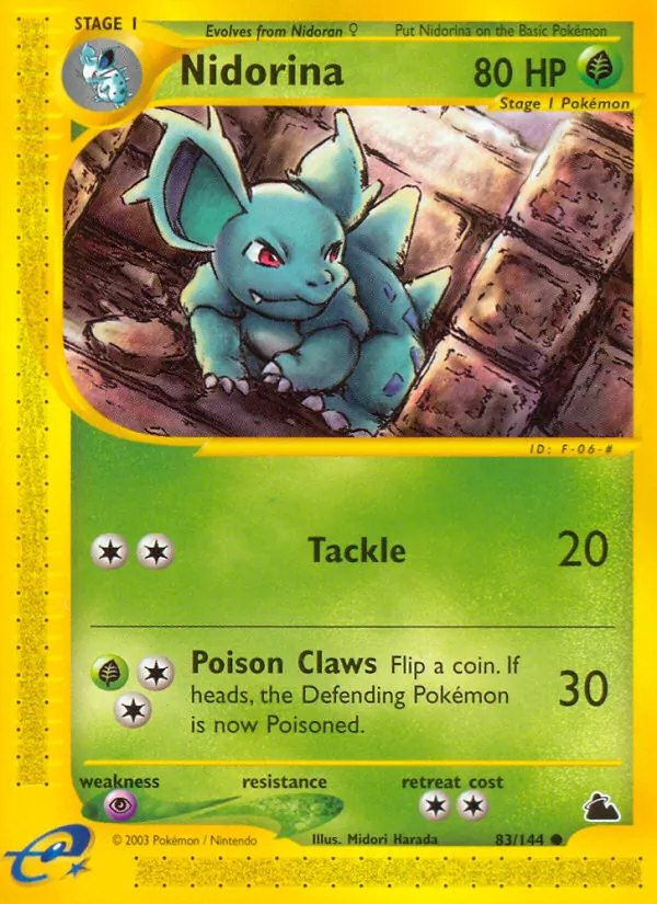 Nidorina (Skyridge #83/144)