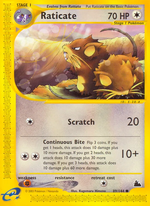 Raticate (Skyridge #89/144)