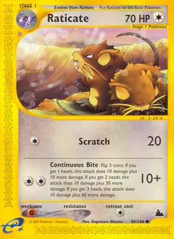 Raticate (Skyridge #89/144)