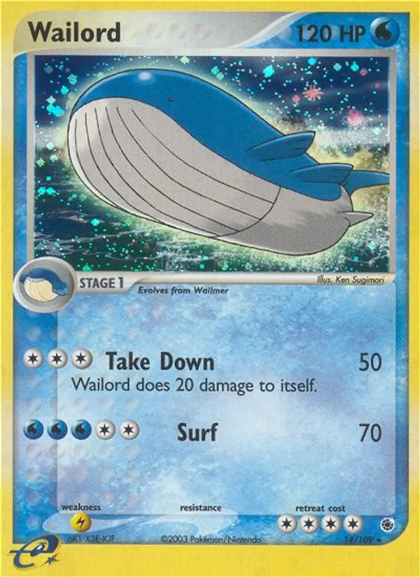 Wailord (EX Ruby & Sapphire #14/109)