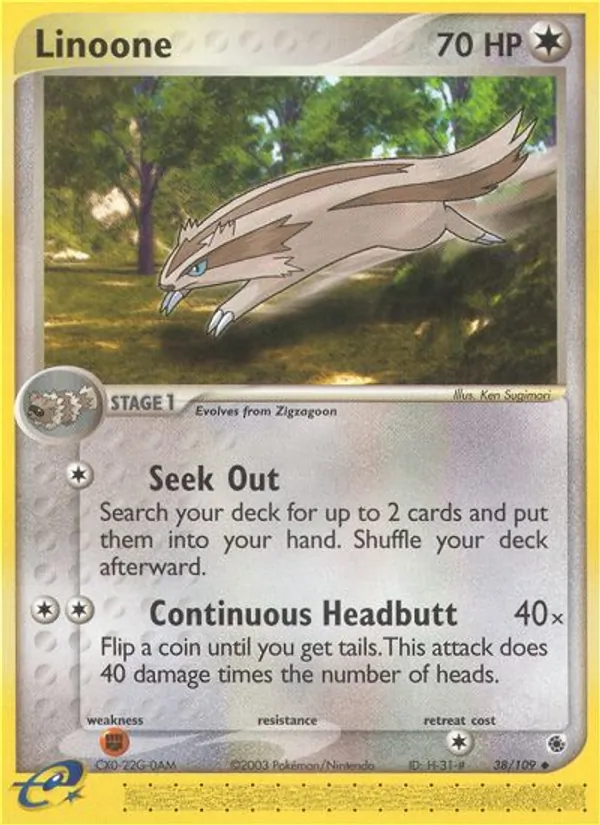 Linoone (EX Ruby & Sapphire #38/109)