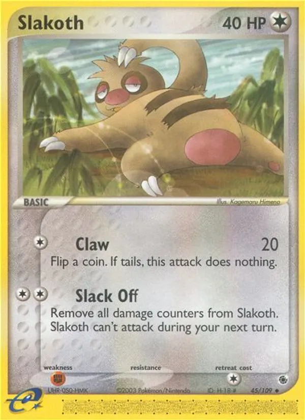Slakoth (EX Ruby & Sapphire #45/109)