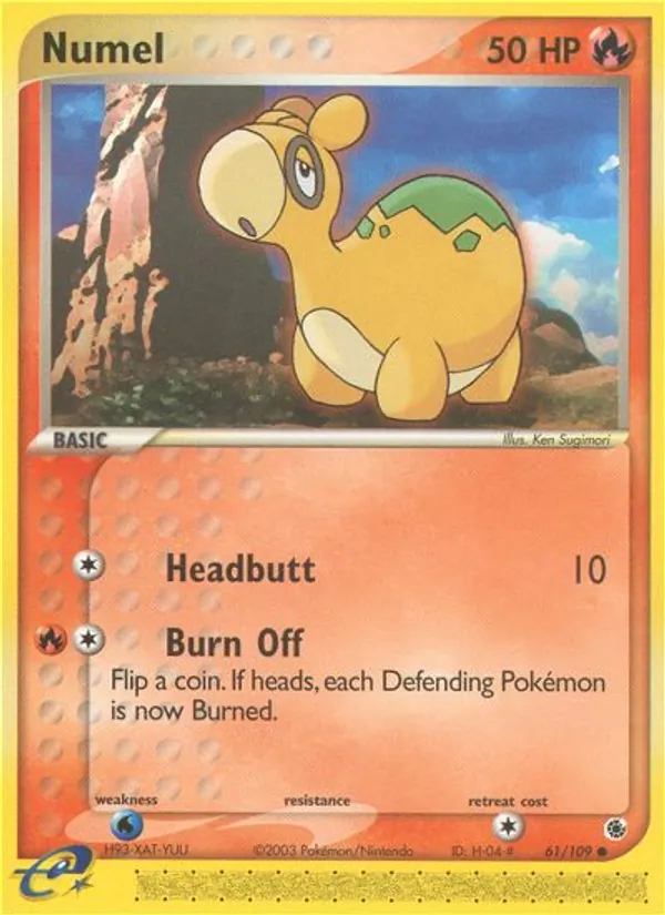 Numel (EX Ruby & Sapphire #61/109)