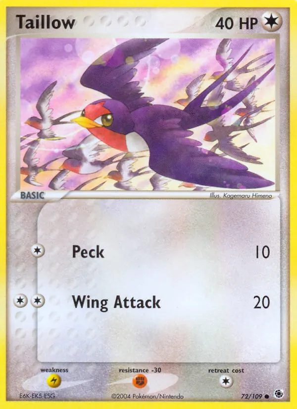 Taillow (EX Ruby & Sapphire #72/109)
