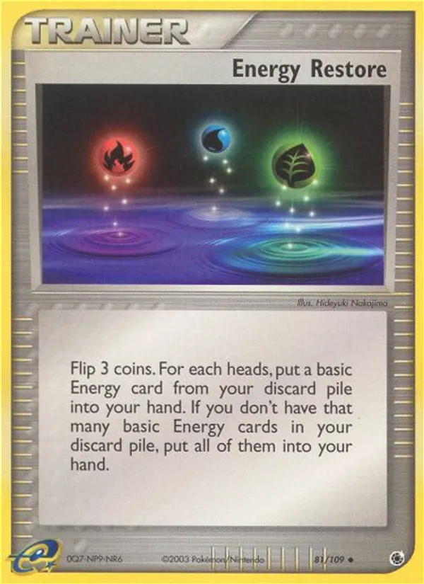 Energy Restore (EX Ruby & Sapphire #81/109)