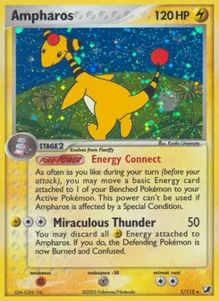 Ampharos (EX Unseen Forces #1/115)