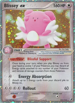 Blissey ex (EX Unseen Forces #101/115)