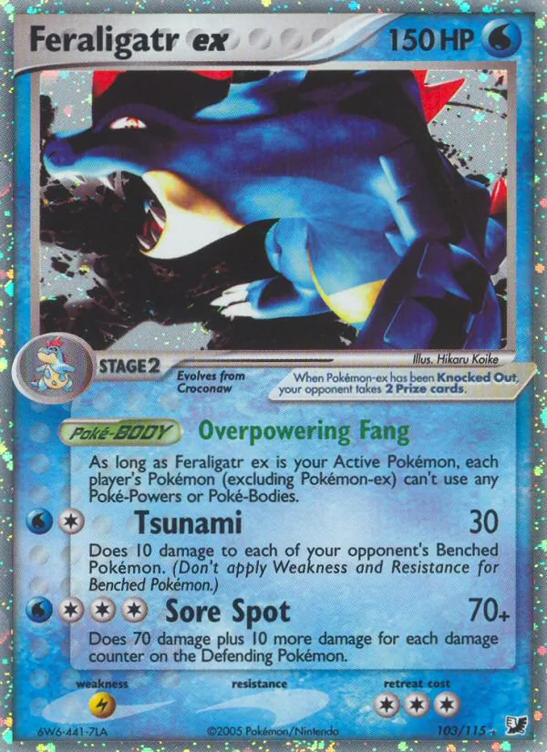 Feraligatr ex (EX Unseen Forces #103/115)