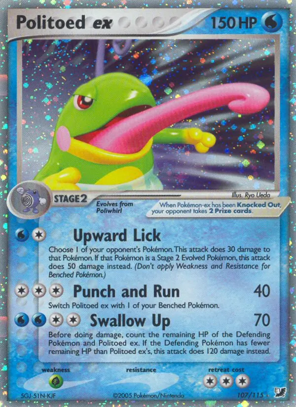 Politoed ex (EX Unseen Forces #107/115)