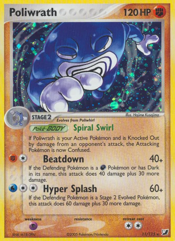 Poliwrath (EX Unseen Forces #11/115)