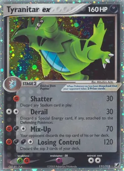 Tyranitar ex (EX Unseen Forces #111/115)