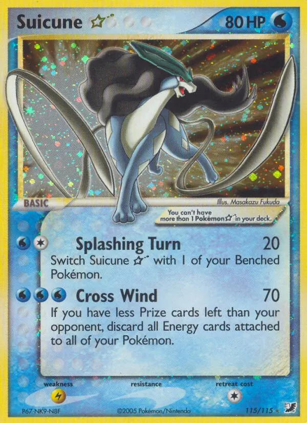 Suicune ☆ (EX Unseen Forces #115/115)