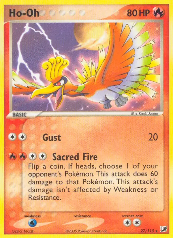 Ho-Oh (EX Unseen Forces #27/115)