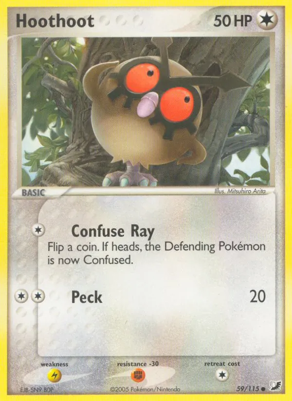Hoothoot (EX Unseen Forces #59/115)