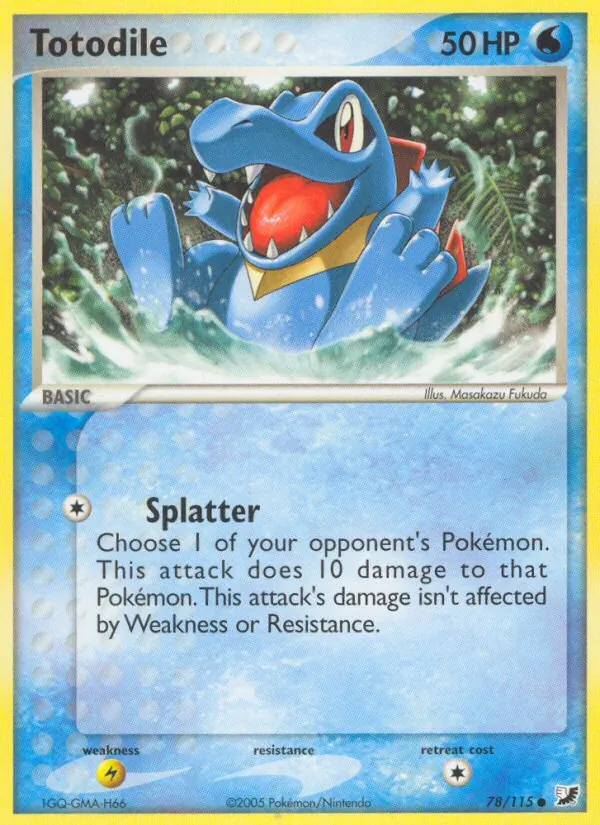 Totodile (EX Unseen Forces #78/115)