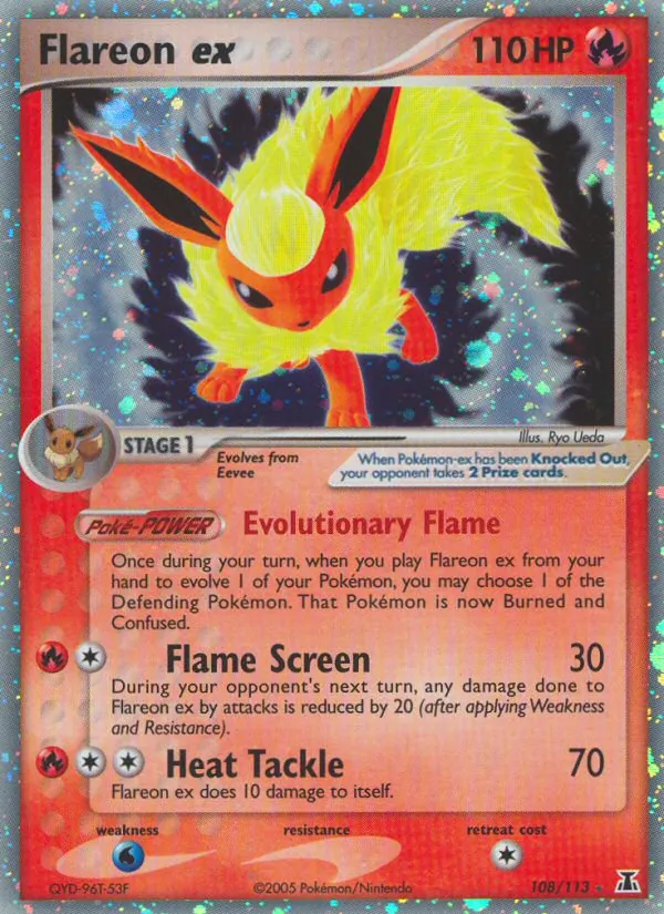 Flareon ex (EX Delta Species #108/113)