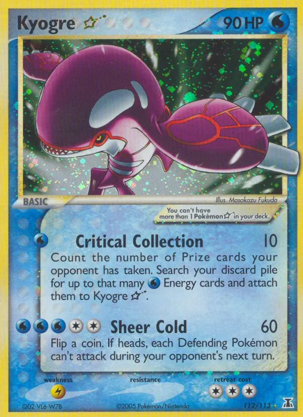 Kyogre Star (EX Delta Species #112/113)