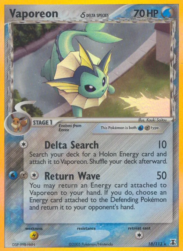 Vaporeon δ (EX Delta Species #18/113)