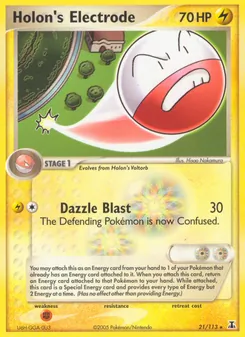 Holon's Electrode (EX Delta Species #21/113)