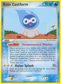 Rain Castform (EX Delta Species #26/113)