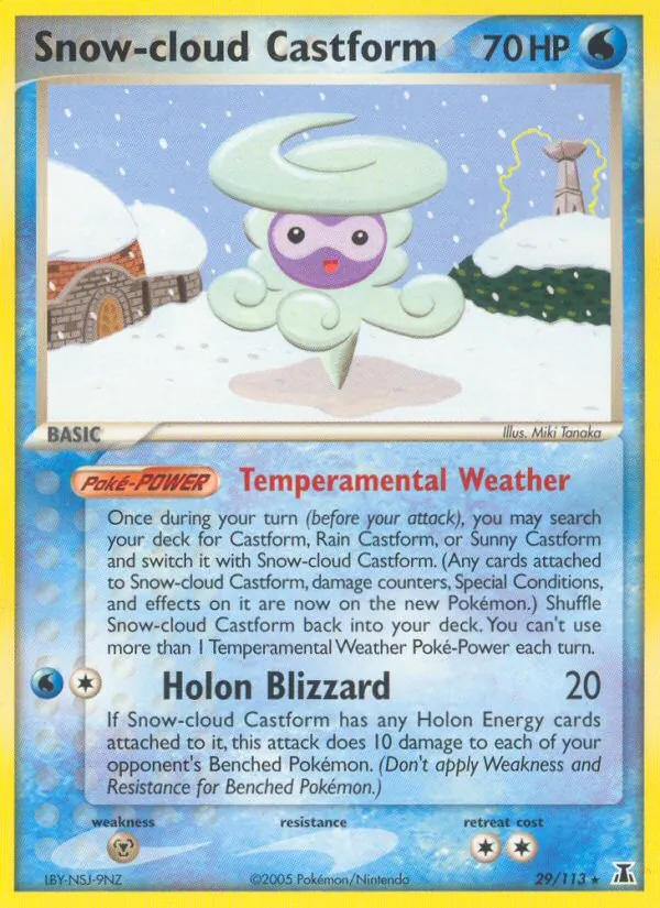Snow-cloud Castform (EX Delta Species #29/113)