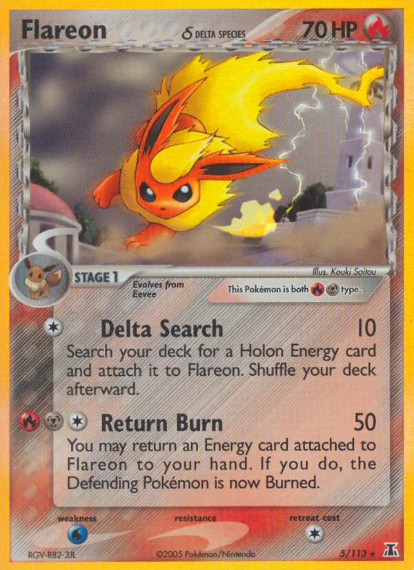 Flareon δ (EX Delta Species #5/113)