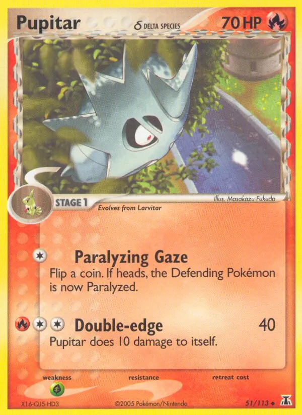 Pupitar δ (EX Delta Species #51/113)