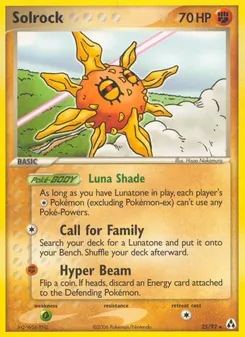 Solrock (EX Legend Maker #25/92)