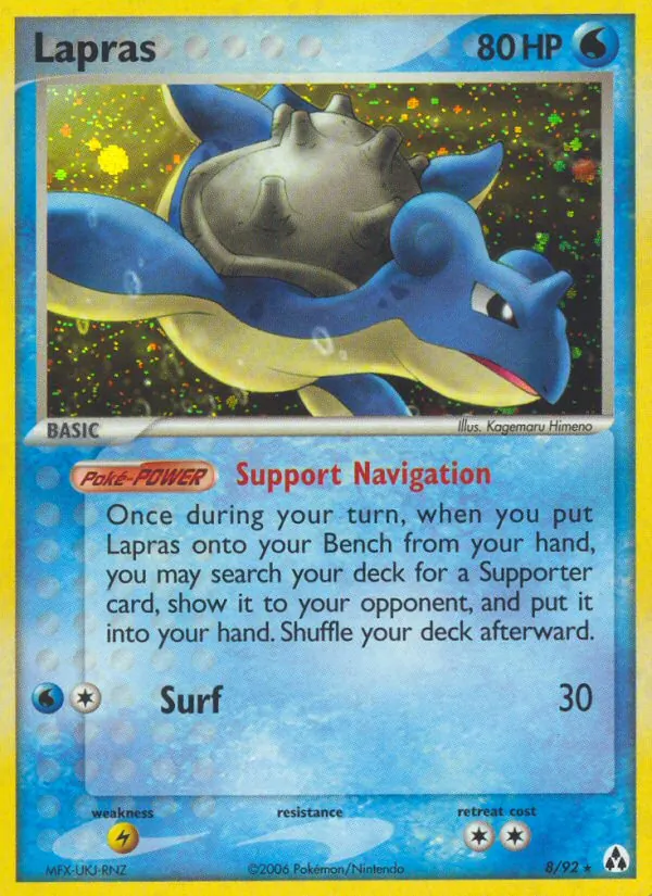 Lapras (EX Legend Maker #8/92)