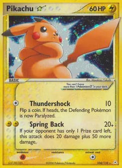 Pikachu Star (EX Holon Phantoms #104/110)