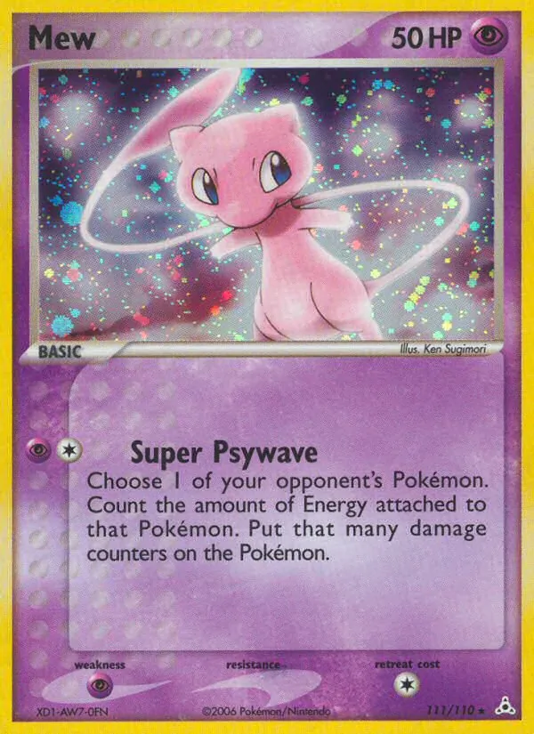 Mew (EX Holon Phantoms #111/110)