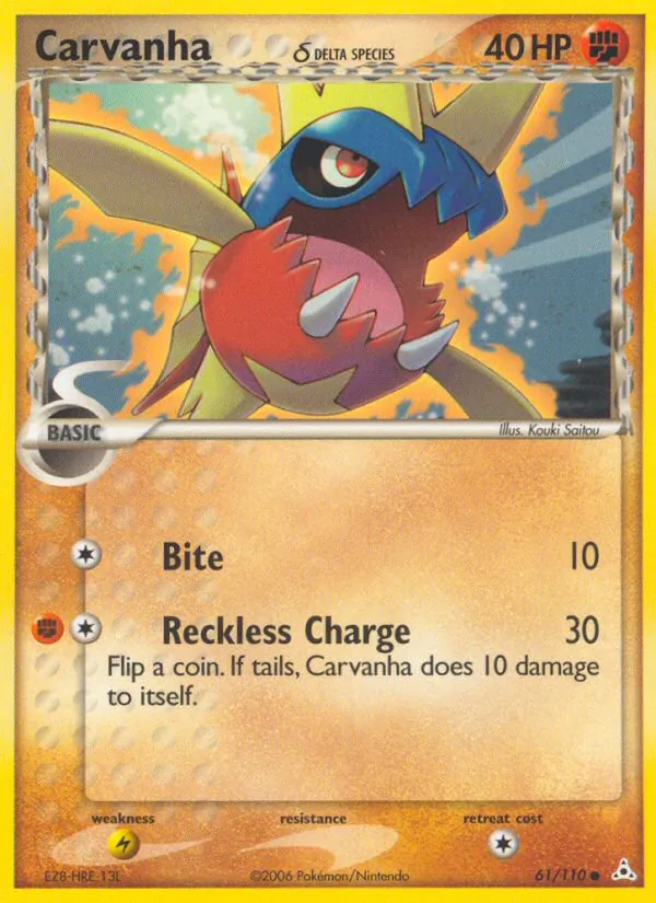 Carvanha δ (EX Holon Phantoms #61/110)